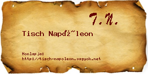 Tisch Napóleon névjegykártya